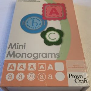 Cricut Mini  Monograms.